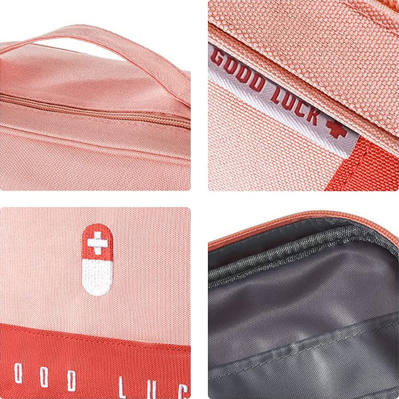 2 Pieces Emergency Storage Bag, Empty Medicine Bag, Travel Medicine Storage Bag, First Aid Kit Empty Bag, for Emergencies at Home, Office, Travel, Hiking, Camping (2 Size) - NewNest Australia