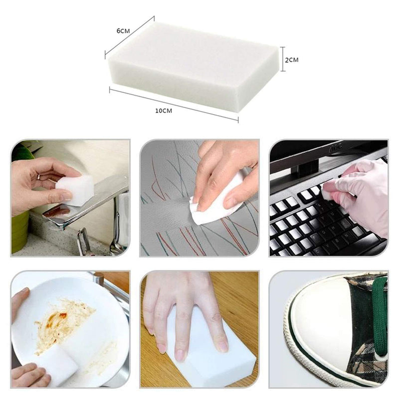 Dr.JIEER 50 Pcs/lot Magic Sponge Eraser Multi-Functional Melamine Foam Cleaner 100x60x20mm - NewNest Australia