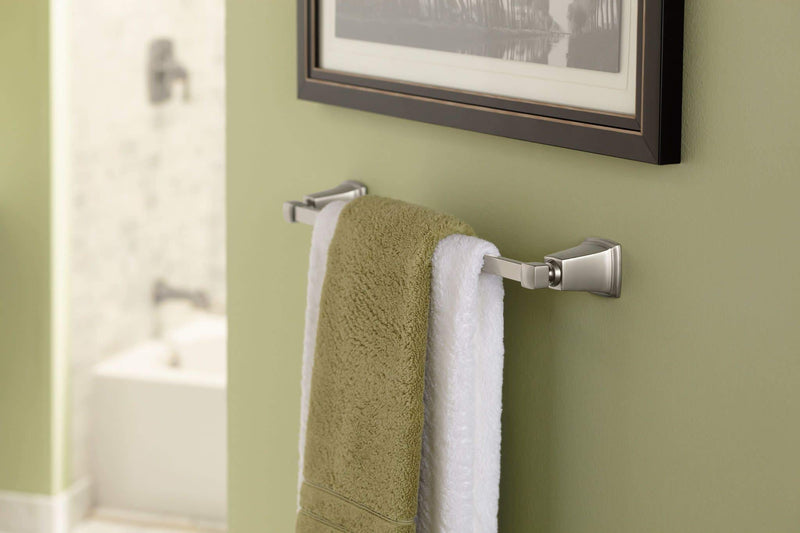 MOEN/FAUCETS Y3218BN Boardwalk Brushed Nickel 18" Towel Bar - NewNest Australia