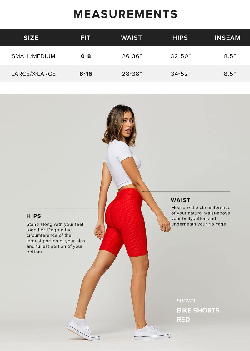 Women's High Waist Active Stretch Yoga Pants - Tummy Control Anti Cellulite Workout Ruched Butt Textured Leggings Bike Short - Navy Large-X-Large - NewNest Australia