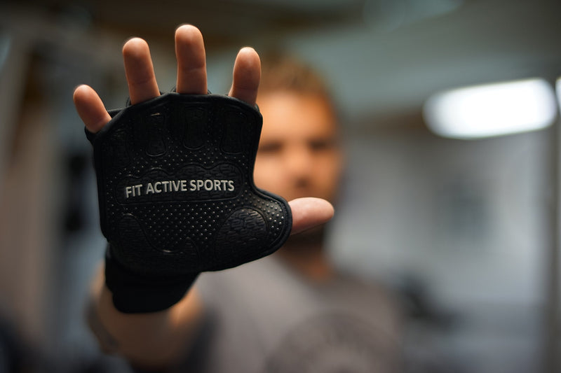 Fit Active Sports The Gripper Weight Lifting Gloves with Wrist Wraps - Extra Grip & Padding for Lifting, Gym Workout, Cross Training Fitness, & Weightlifting. for Men & Women. No Calluses Black Large - NewNest Australia