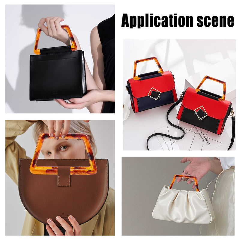 PH PandaHall 4pcs Trapezoid Bags Handles Decorative Handbag Handle Purse Handles Replacement for Handmade Beach Bag Handbags Straw Bag Crocheted Purse Making - NewNest Australia