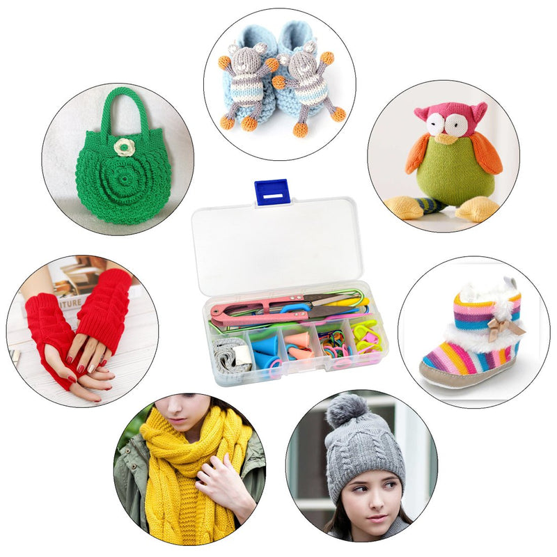 Dxhycc New Basic Knitting Tools Accessories Supplies with Case Knit Kit Lots - NewNest Australia