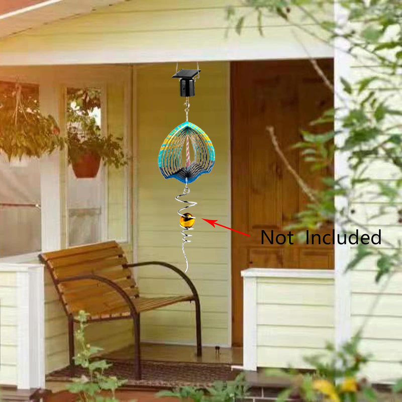 Revolving Solar Powered Wind Spinner Motor for Hanging Garden Spinners and Wind Chimes, Rotating Solar Energy Operated Motor for Wind Spinner Patio Garden Lawn Entryway Décor Load Capacity of 4 Pounds - NewNest Australia