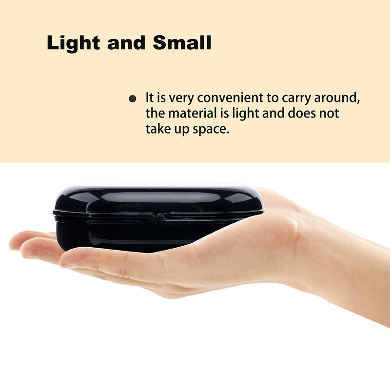 Retainer Case with Vent Holes, 4 Pcs Denture Case, Durable & Similar Mouth Guard Case for Black, White, Yellow and Blue - Tight Snap Lock, Easy to Use - NewNest Australia