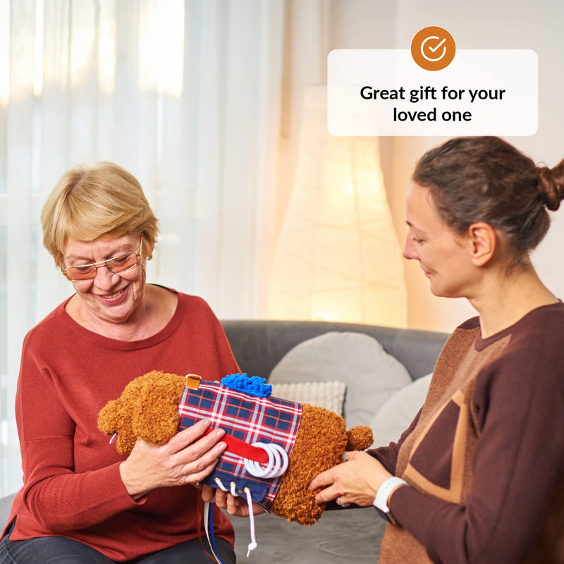 Fidget Muff and Blanket for Elderly | Fidget Blanket for Dementia | Dementia Products for Elderly | Gift and Activities for Seniors with Alzheimer’s or Dementia | Sensory Fidget Toys - NewNest Australia