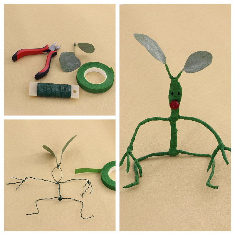 Supla Floral Arrangement Kit Floral Tools Wire Cutter Stem Wire Floral Wire 26 Gauge and 22 Gauge Wire Green Floral Tapes for Bouquet Stem Wrap Florist - NewNest Australia