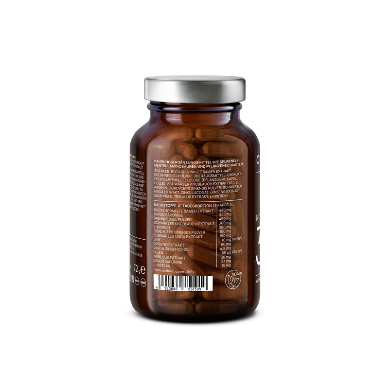N°32 Strong Black Maca Capsules High Dose with Tribulus Terrestris, Codyceceps, Black Garlic, Fenugreek Seeds, Ginseng, Zinc & Selenium - 90 Capsules - NewNest Australia