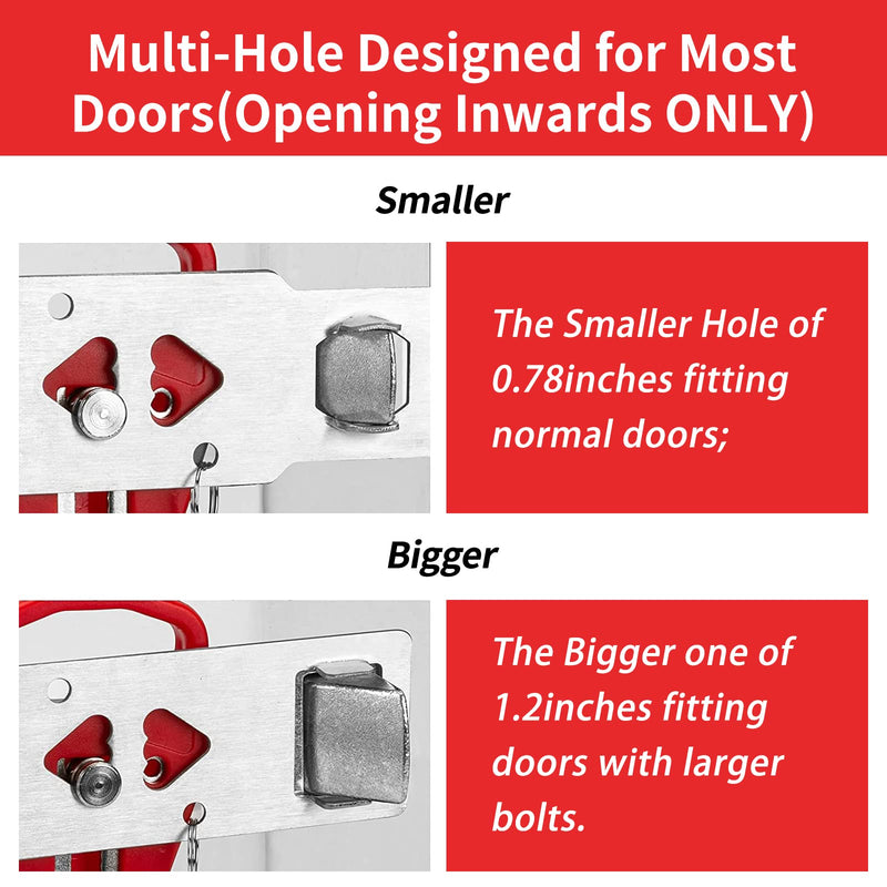 Portable Door Lock 2Pack Extra Lock for Additional Privacy and Safety in Home,Hotel and Apartment,Prevent Unauthorized Entry,Protect Family Security in Traveling,Home,Bedroom,Hotel,Apartment,AirBNB - NewNest Australia