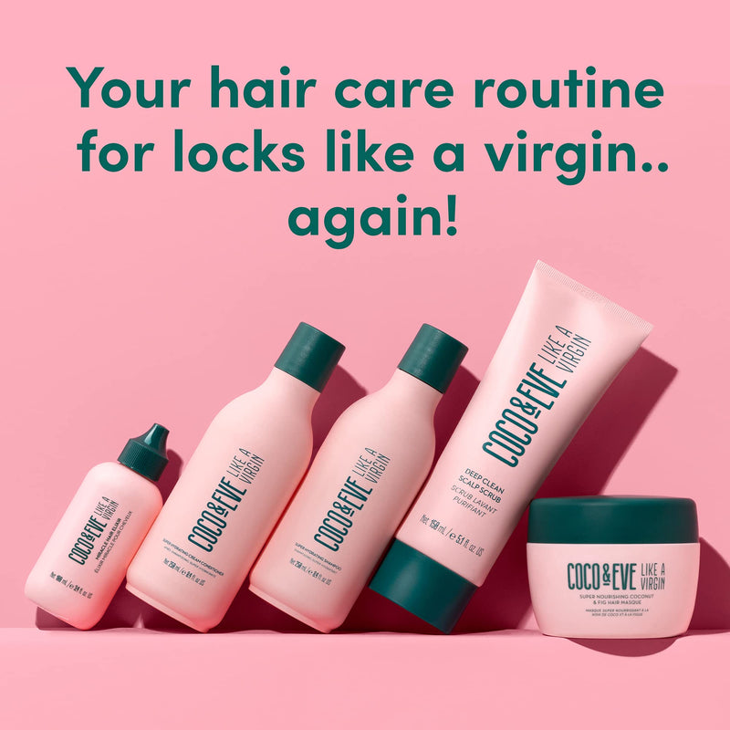 Coco & Eve Like A Virgin Shampoo & Conditioner Bundle Kit - Natural, Sulfate free Hair Care with Argan Oil, Coconut and Avocado Oil | For Dry Damaged, Color Treated Hair | Anti Frizz (250ml each) - NewNest Australia