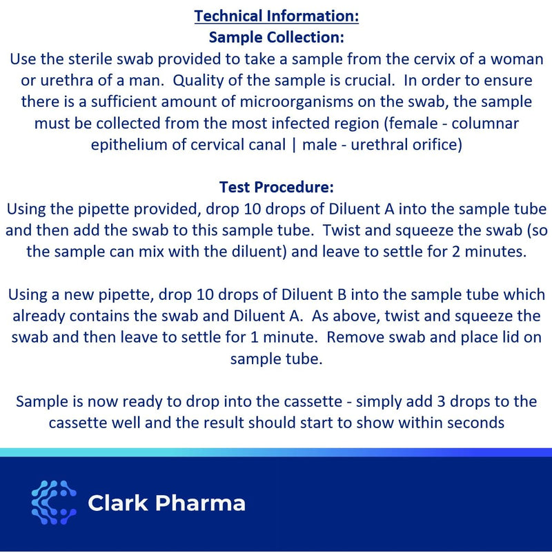 Chlamydia and Gonorrhoea Self Test Kit | Tests Male (urethral Swab) or Female (Cervical Swab) for Chlamydia Trachomatis Antigen and Neisseria Gonorrhoea Antigen | Rapid STD STI Home Test - NewNest Australia