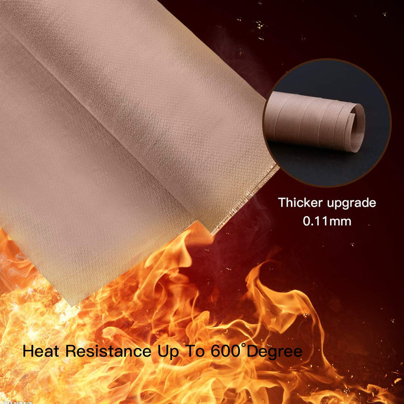 3 Pack PTFE Teflon Sheet for Heat Press Transfer Sheet Non Stick 16 x 20" Heat Transfer Paper Reusable Heat Resistant Craft Mat 16" x 20" 3Pack - NewNest Australia