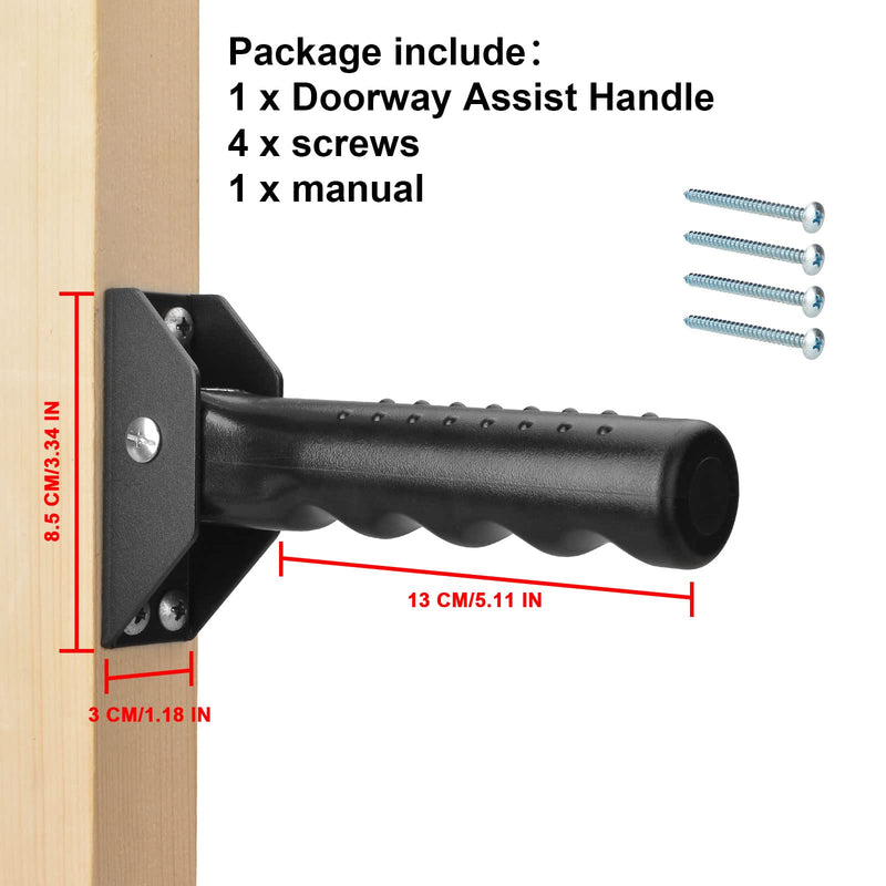 Doorway Assist Handle, Door Grab Bars, Folding Door Grab Rail Handle for Elderly Assistance or People Who Need Mobility Assistance, Easy to Install - NewNest Australia