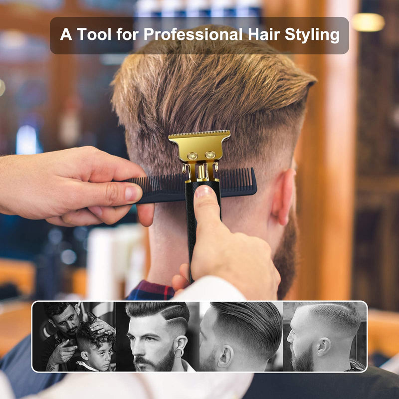 URAQT Hair Clippers for Men, Cordless Clippers Electric Hair Trimmer Beard Trimmer Set, Waterproof Detail Beard Shaver, T-Blade Trimmer Grooming Cutting Kit with 4 Guide Combs and 2 Hair Combs - NewNest Australia