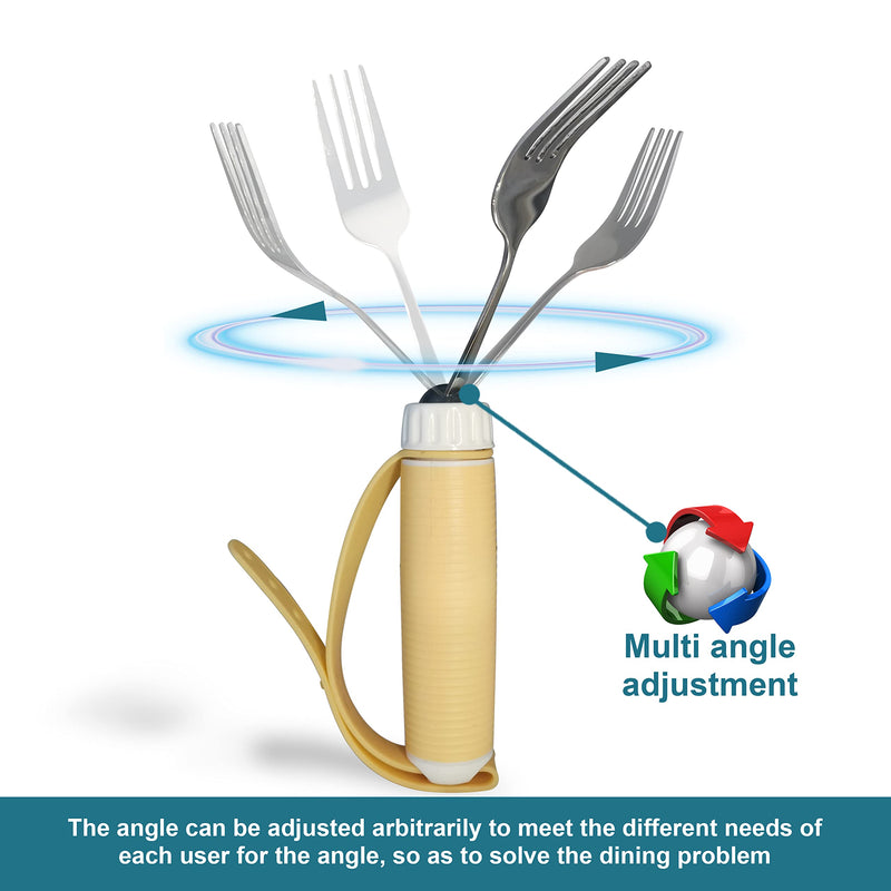 Fstcrt Cutlery For Parkinson Patient Set, Non-Slip Spoon And Fork For Elderly, Suitable For Elderly, Disabled, Parkinson'S Disease And Arthritis Patients, Harness For Children - NewNest Australia