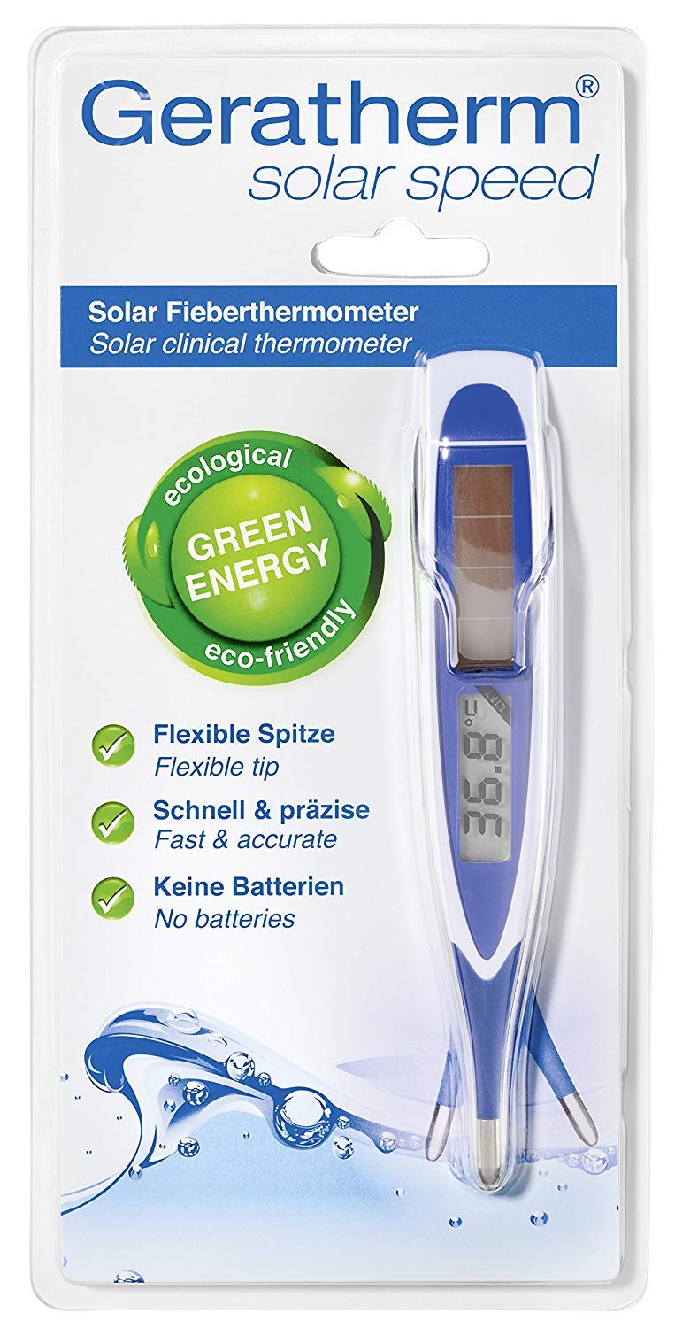 Geratherm Clinical Thermometer Solar Speed With Flexible Tip/Digital Clinical Thermometer Flexible Tip/Thermometer Baby And Children Clinical Thermometer Fast/Digital Thermometer Solar Speed Blue - NewNest Australia
