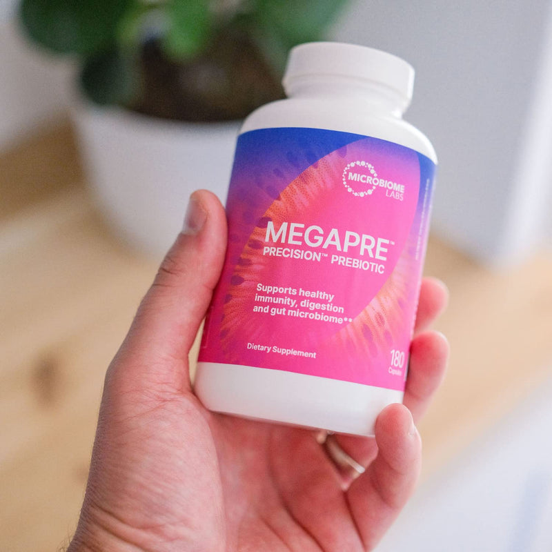 Microbiome Labs - Megaprebiotic Caps (180 Capsules) | Oligosaccharide Fiber To Strengthen The Immune System, Digestion And Intestinal Wall, Prebiotic Supplement For Women And Men - NewNest Australia