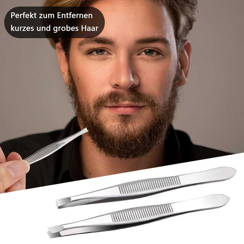 Professional Tweezers Set, 3-Piece Tweezers Splitter Tweezers Eyebrow Tweezers Medical Eyebrow Plucking Professional Tweezers Set Precision Tweezers Set Face Care For Plucking Eyebrows - NewNest Australia