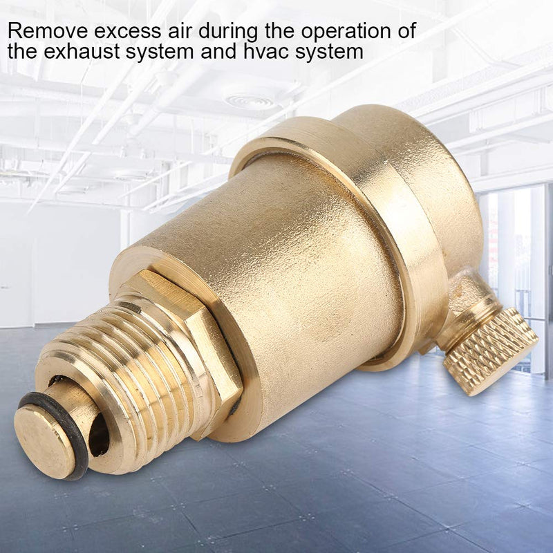 DN15 1/2" BSPP Brass Automatic Air Vent Valve for Solar Water Heater Pressure Relief,High Temperature Resistance, Rust Protection, Reliably Sealing - NewNest Australia