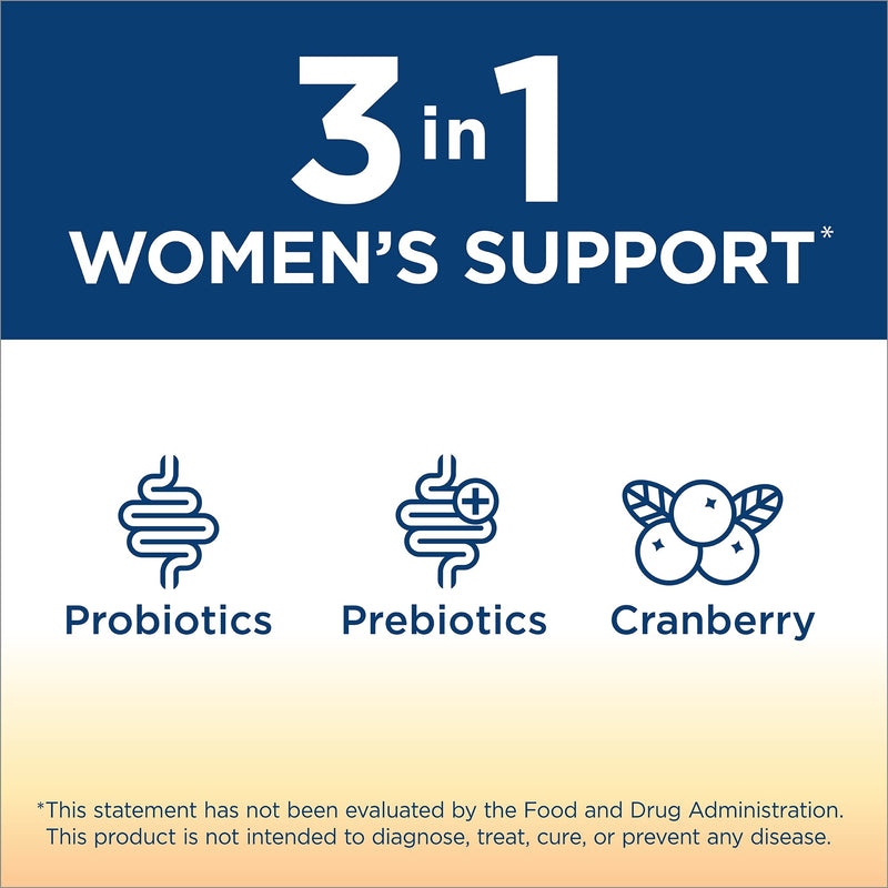 Renew Life Womens Care Gummy with Prebiotics, Probiotics and Cranberry; 48ct. (Pack May Vary) (Package May Vary) 2 Billion CFU 48 Gummies (Pack of 1) - NewNest Australia
