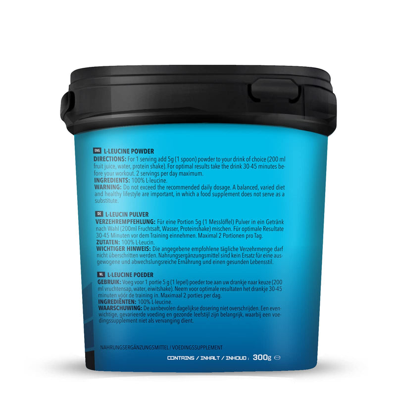 Bodylab24 L-Leucine Essential Amino Acid 300 G, Pure L-Leucine Powder Without Further Additives, Powder Supplement For Protein Supply, Tasteless, No Added Sugar, Gluten And Lactose-Free - NewNest Australia