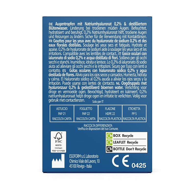 Amazon Basic Care Eye Drops with Sodium Hyaluronate 0.2% and Flower Distilled Water, 2 x 15 ml Eye Drops with Sodium Hyaluronate and Flower Distilled Water - NewNest Australia