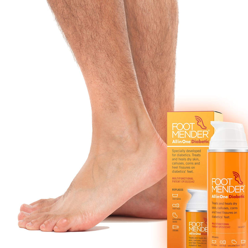 Footmender All in One Diabetic | Medically Proven, Now Available on Prescription | Treat and Heal Your Dry Feet, Hard Skin, Corns and Cracked Heels | Significant Effect After First Treatment | 150 ml - NewNest Australia