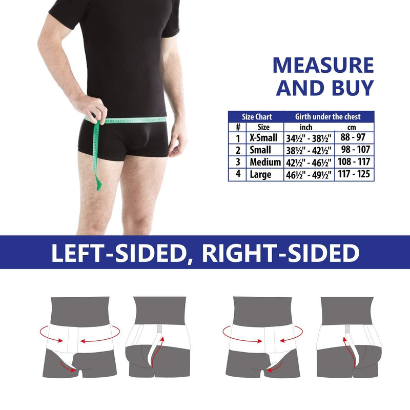 Hernia Inguinal Hernia Belt Support for Reducible Inguinal Hernia Hernia Truss Right Small Black - NewNest Australia