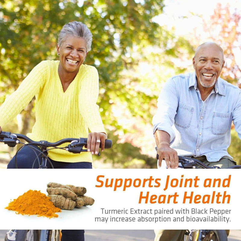 Turmeric Curcumin with BioPerine & Ginger 95% Curcuminoids 1950mg - Black Pepper for Absorption, Made in USA, Natural Immune Support, Turmeric Ginger Supplement by Natures Nutrition - 60 Capsules 60 Count (Pack of 1) - NewNest Australia
