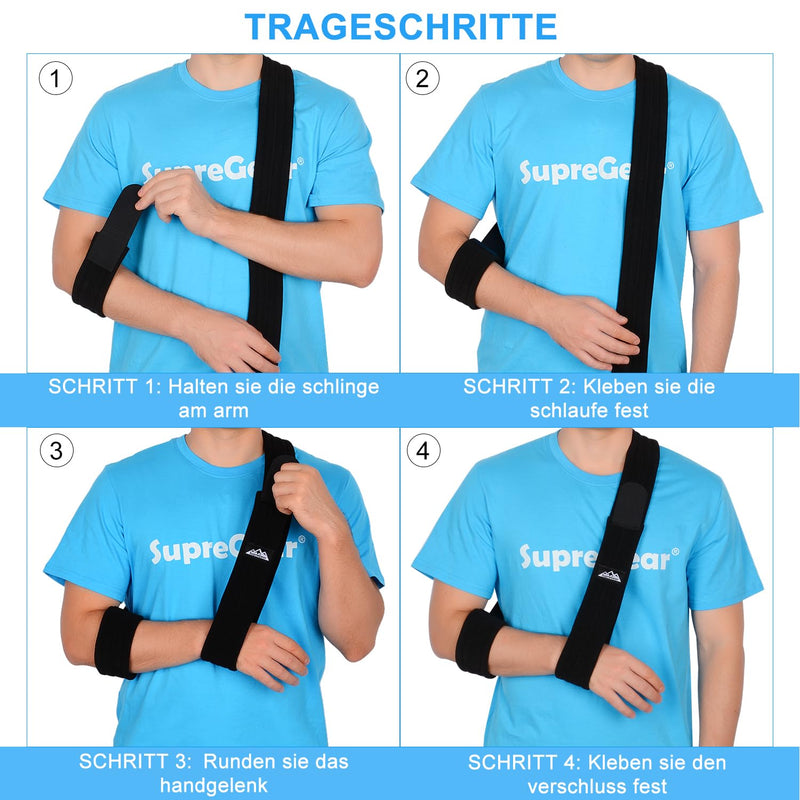 Supregear Arm Sling, Adjustable Shoulder Brace Immobiliser Rotator Cuff Lightweight Arm Swathe Support For Shoulder Injuries, Broken Bones For Left Right Arm Men Women - NewNest Australia