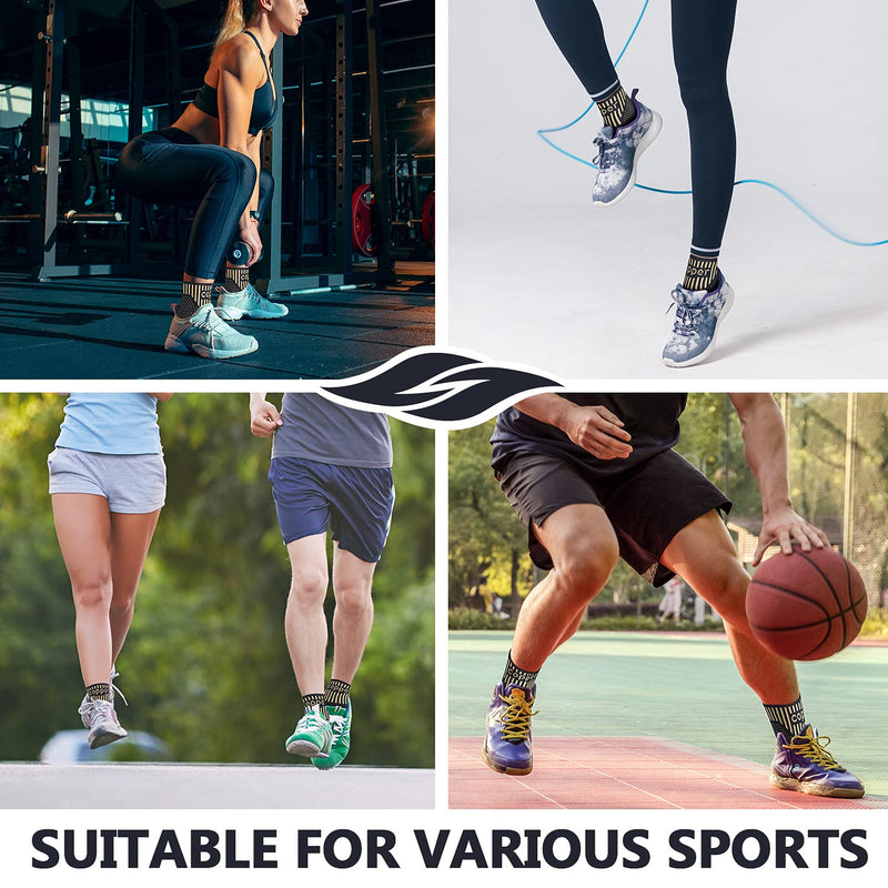 Copper Ankle Brace Support for Men & Women (Pair), Best Ankle Compression Sleeve Socks for Plantar Fasciitis, Sprained Ankle, Achilles Tendon, Pain Relief, Recovery, Sports Medium (Pack of 2) - NewNest Australia