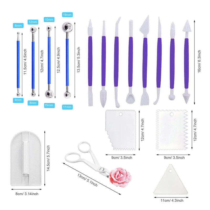 Seasonsky 19 PCS Polymer Clay Extruder kit, Rotary Clay Extruder with 20 Tips Sugar Extruder Disks, Polymer Clay Cutters, Clay DIY Tool for Clay Modeling Tool - NewNest Australia