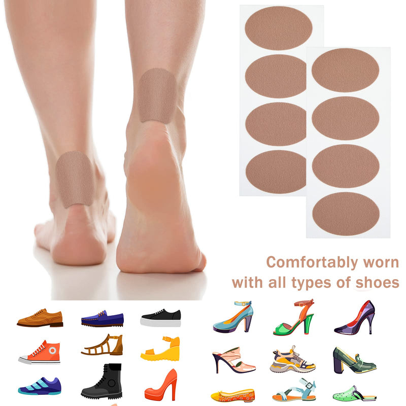 Oval Moleskin Pads Adhesive Blister Tapes Moleskin Coverlets Hiking Unsuitable Shoes Reduce Friction(8 Sheet) - NewNest Australia