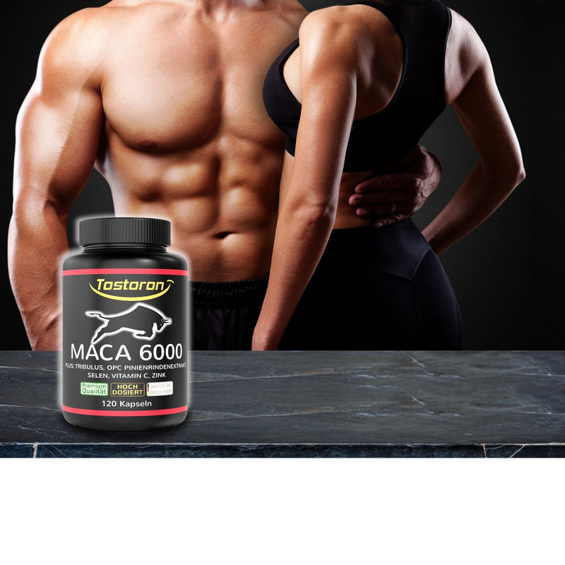 Tostoron Maca 6000 High Dosage - Get The Tostoron Hammer Directly To Your Home. 120 Capsules, Plus Tribulus, Pine Bark Extract, Vitamin C, Selenium, Zinc - Laboratory Tested, 1 Tin (1 X 100 G) - NewNest Australia