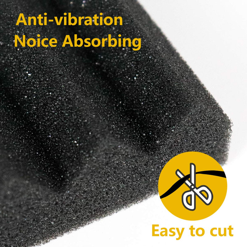 LBG Products Window Air Conditioner Foam Insulation Panels,AC Side Insulating Panel Kit,2 Pack,Black, 17in High x 9in Wide x 7/8in Thick Black - NewNest Australia
