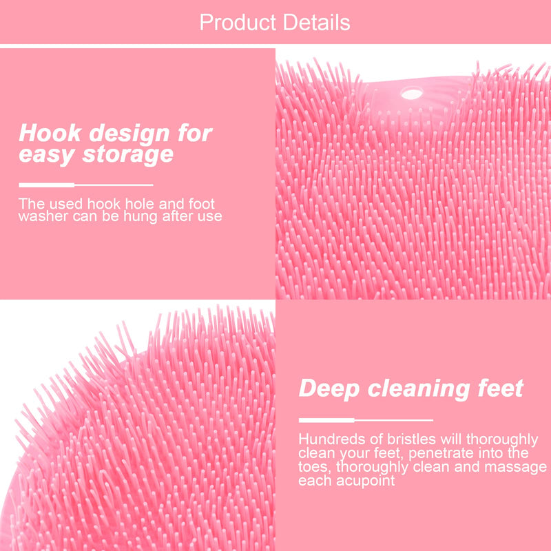 2Pcs Shower Foot Scrubber,Liwein Foot Cleaner Massager Mat Shower Foot Cleaner Shower Foot Massager for Shower Feet Back Body Shower Foot Scrubber - NewNest Australia