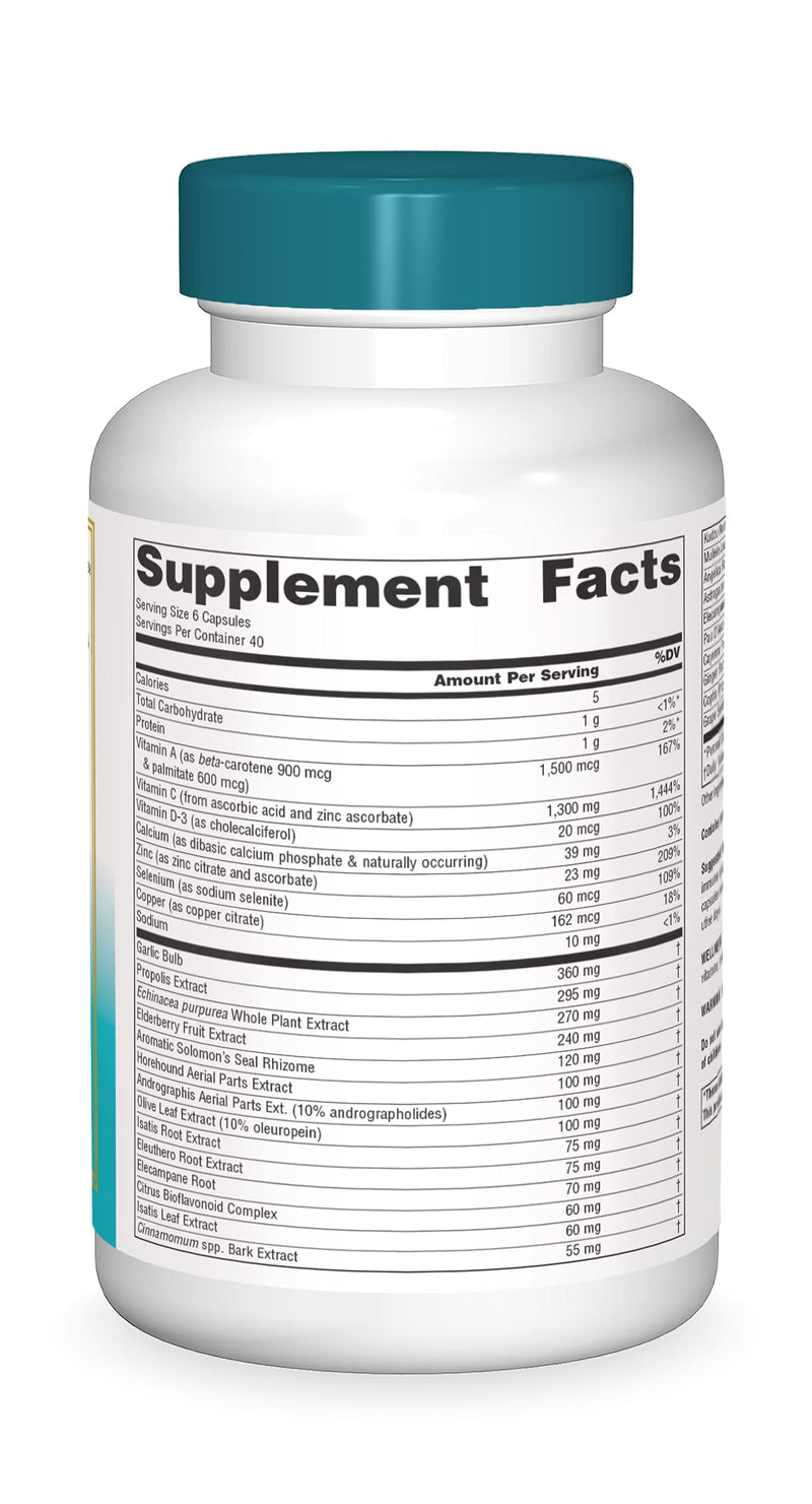 Source Naturals Wellness Formula Bio-Aligned Vitamins & Herbal Defense For Immune System Support - Dietary Supplement & Immunity Booster - 240 Capsules - NewNest Australia