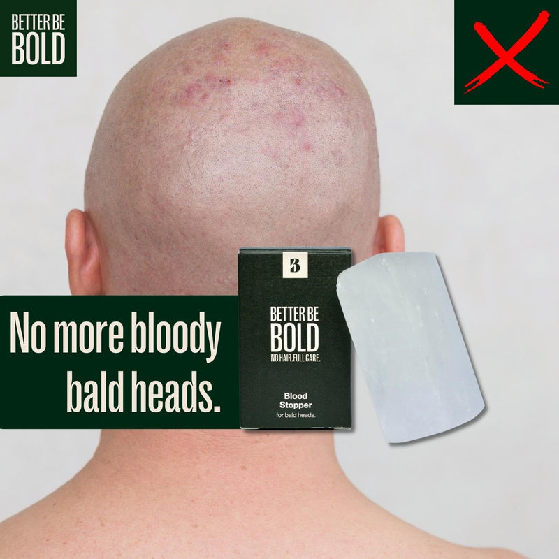 Better Be Bold Blood Stopper For Soon Heads | Alum Stone | Against Shaving Burn & Shaving Pimples | Stops Bleeding Immediately | Natural After Shave | Premium Quality | Made In France | 75G - NewNest Australia