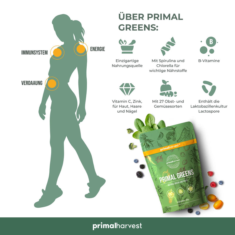 Primal Harvest® Primal Greens Powder (30 Servings) (Original) Original - NewNest Australia