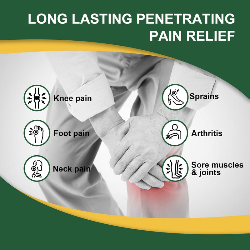 WILD+ Pain Relief Patches, 10PCS Large Max Strength Heat Patches Arthritis Joint Knee Patches, Herbal Warming Pain Relief Plaster Pain Relieving for Neck/Shoulder/Back/Muscles/Knee Pain 10 PCS - NewNest Australia