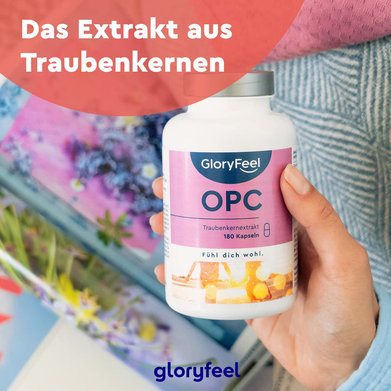 Opc Grape Seed Extract Capsules - 1000Mg Pure Opc From Original French Grapes Per Daily Dose - 95% Real Opc Content Plus Vitamin C - Laboratory Tested And Made In Germany Without Additives - NewNest Australia