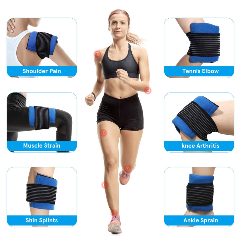 Healifty Gel Cold & Hot Pack - Reusable Warm or Ice Pack for Injuries, Shoulder, Knee, Hip, Back Pain- Hot & Cold Compress Therapy for Swelling, Bruises, Surgery, Pain Relief Flexible Ice Pack - NewNest Australia