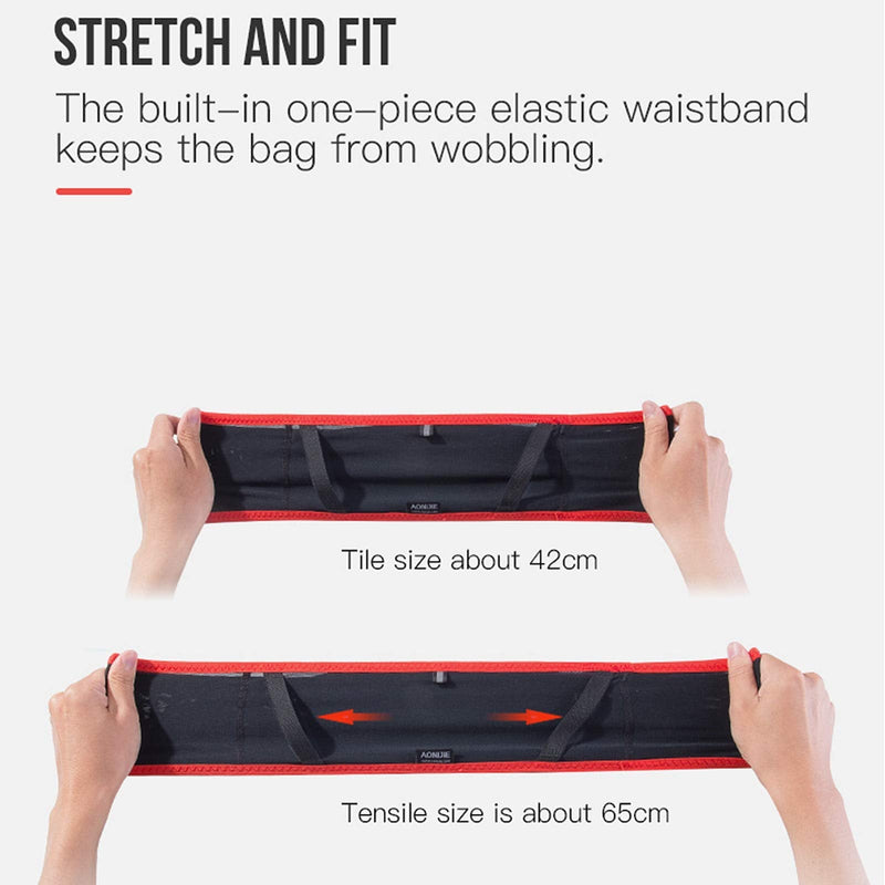 AONIJIE Hydration Belt Running Fanny Pack, with 250ml Soft Water Bottle Flask Phone Holder for Trailing Running Climbing Jogging Cycling Workout Fitness 3 Colors (Black, M/L) Black - NewNest Australia