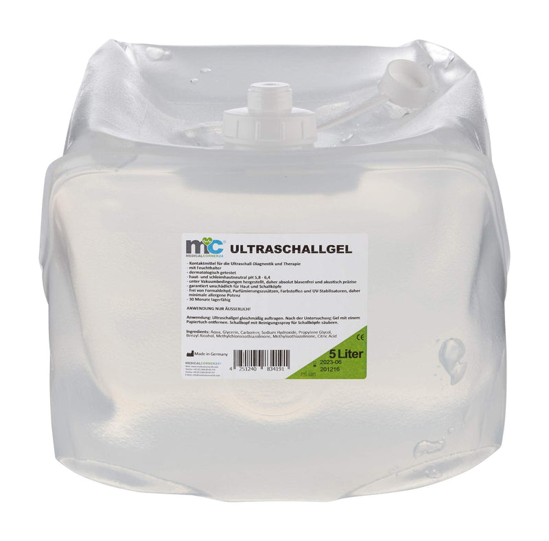Ultrasound gel - 5kg Cubitainer, contact gel, conductive gel, transmission gel - NewNest Australia