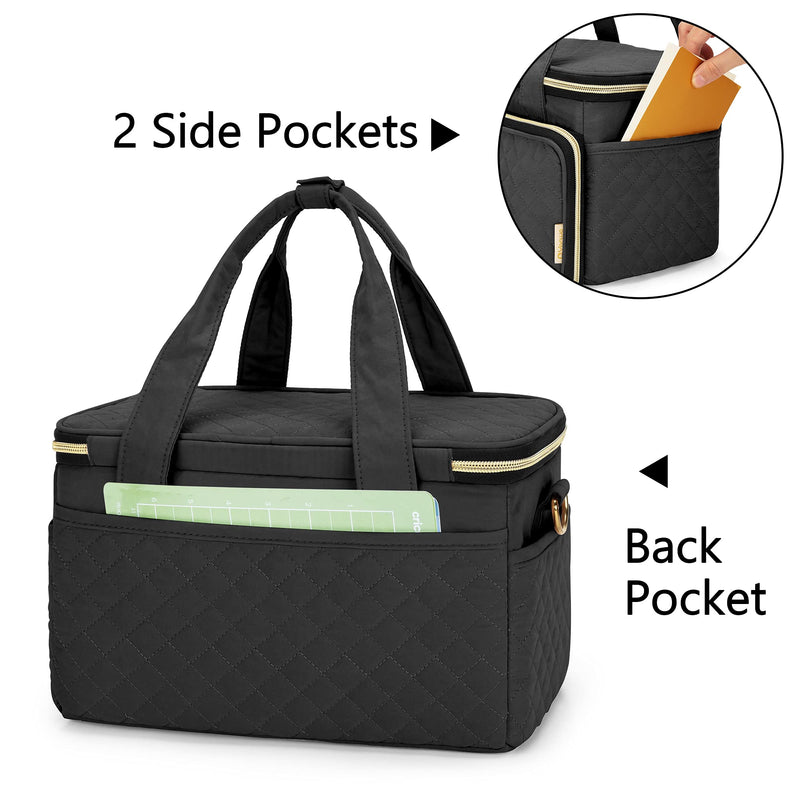 YARWO Carrying Case Compatible with Cricut Joy, Travel Storage Bag for Craft Pen Set and Power Cord, Black - NewNest Australia