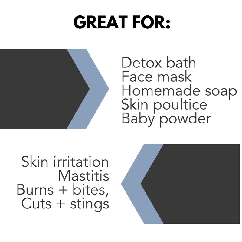 Pure Bentonite Powder for DIY Detox Bath & Facial Mask, Pure Indian Healing Clay for Burns, Mastitis, Inflamed or Chapped Skin (8.0 oz) - Pure Body Naturals - NewNest Australia