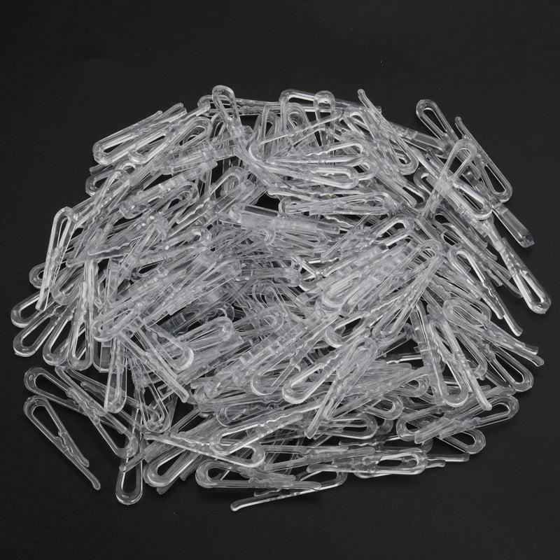 U Shape Shirt Clip ZCZQC 200PCS U Shape Clear Durable Plastic Alligator Clips Garment Clip with Teeth for Ties Socks Pants Shirts U-Shape Clothespins - NewNest Australia