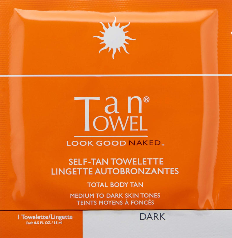 Tan Towel Total Body Tan Dark, 5 Count - NewNest Australia