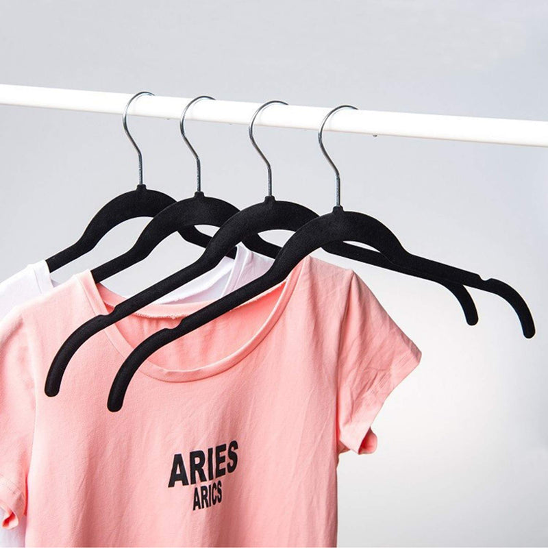 NewNest Australia - SUNTRADE Velvet Shirt Dress Clothes Hangers,360° Swivel Hook Non Slip Clothes Hangers for Tops, Dress Shirts, Blouses, Strappy Dresses (5) 5 