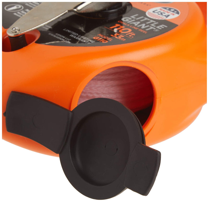 Keson G110 Little Giant Chalk Line Reel, 12-Ounce Chalk Capacity, 110-Foot - NewNest Australia